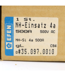 EFEN NH-Sicherungs-Einsatz 35.097.0010 OVP
