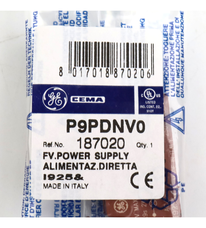 General Electric CEMA Lampenblock P9PDNV0 (2Stk.) OVP
