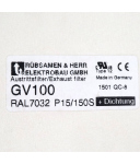 Rübsamen & Herr Austrittsfilter GV100 OVP