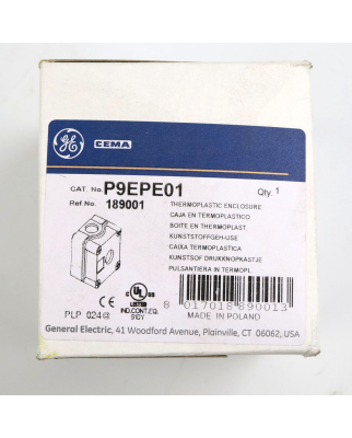 General Electric Leere Kunststoff-Tastatur P9EPE01 189001...