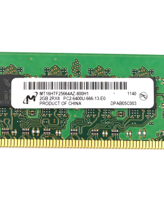 Micron Arbeitsspeicher DDR2 2GB 2RX8 PC2-6400U-666-13-E0...