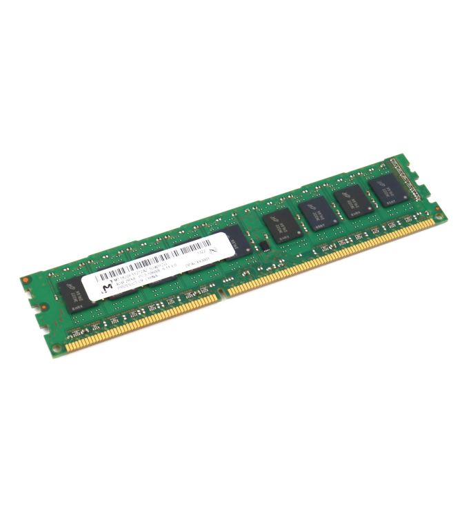 Micron Arbeitsspeicher DDR3 4GB 2RX8 PC3-10600E-9-11-E0 MT18JSF51272AZ-1G4D1ZG GEB