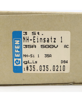 EFEN NH-Sicherungs-Einsatz 35.035.0210 (3Stk.) OVP