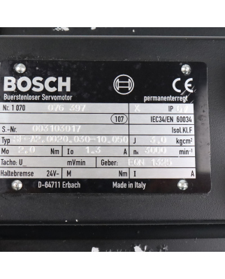 Bosch Servomotor SF-A2.0020.030-10.050 1070076397 GEB