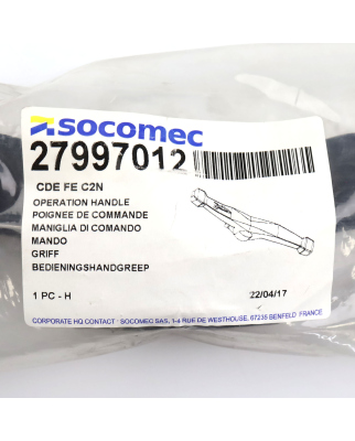 SOCOMEC SIRCO Griff für Lasttrennschalter 27997012 OVP