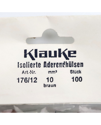 Klauke Aderendhülsen 176/12 Braun (100Stk.) OVP