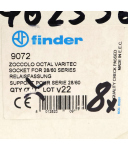Finder Relaisfassung 90.72 9072 10A 400VAC (8Stk.) OVP