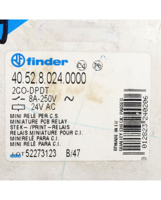 Finder Steckrelais 40.52.8.024.0000 (30Stk.) OVP