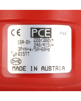 PCE CEE-Anbaugerätestecker Typ 615-6TT (6Stk.) OVP