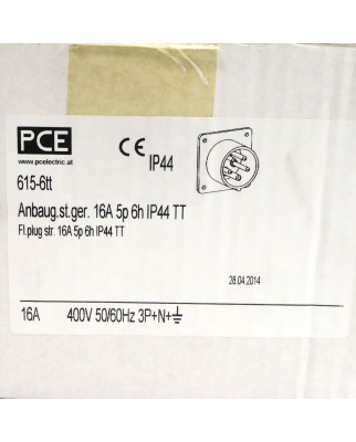 PCE CEE-Anbaugerätestecker Typ 615-6TT (6Stk.) OVP