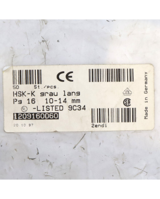 Hummel Kabelverschraubung HSK-K 1209160060 (50Stk.) OVP