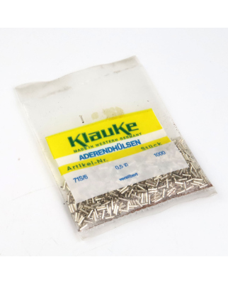 Klauke Aderendhülsen 71S/6 Versilbert (1000Stk.) OVP