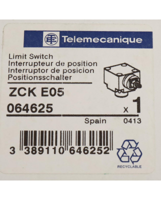Telemecanique Positionsschalter ZCK E05 064625 OVP