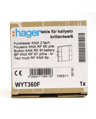 hager Funktaster WYT360F OVP