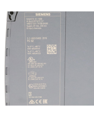 Simatic S7-1500 Analogeingabemodul 6ES7531-7KF00-0AB0 GEB