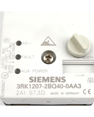 Siemens AS-i Kompaktmodul 3RK1207-2BQ40-0AA3 GEB