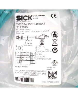 SICK Verbindungsleitung YM2D24-150EF4MRJA4 2112845 OVP