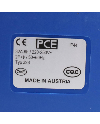 PCE CEE-Anbausteckdose gerade Typ 323-6 32A-6h NOV