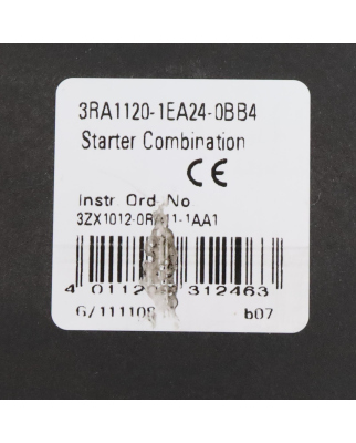 Siemens Starterkombination 3RA1120-1EA24-0BB4 GEB