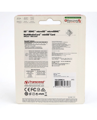 Transcend MultiMediaCard TS1GMMC4 1GB SIE