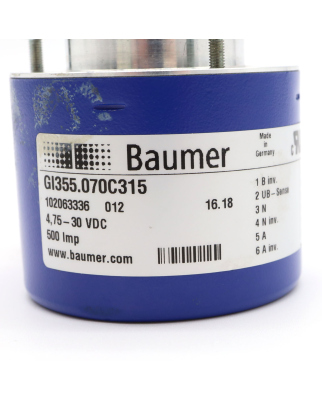 Baumer electric Inkrementaler Drehgeber GI355.070C315 GEB