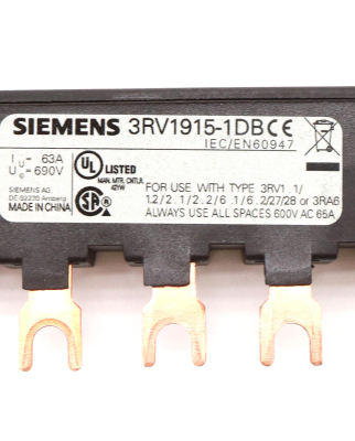 Siemens 3 Phasen Sammelschiene 3RV1915-1DB OVP