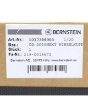 BERNSTEIN Winkelkupplung CS-3000NEXT 1017300003 OVP