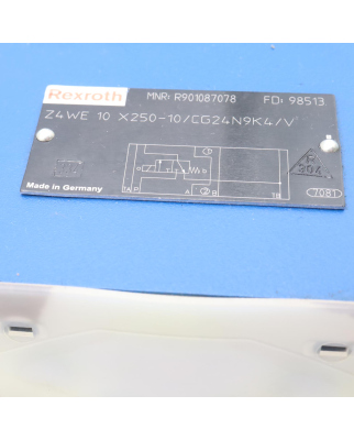 Rexroth Wegeschieberventil Z4WE10 X250-10/CG24N9K4/V...
