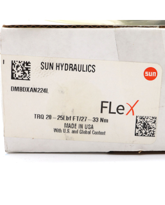 SUN hydraulics 3/2-Wege Magnetventil DMBDXAN224L OVP