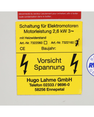 Hugo Lahme PN-Schaltkasten 7322160 NOV