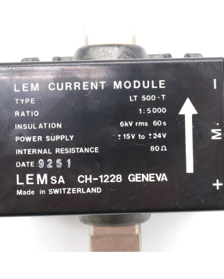LEM Current Module LT 500-T GEB