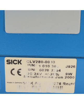 Sick Barcodescanner CLV280-0000 1010363 GEB