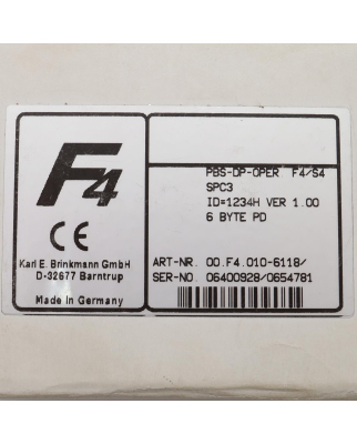 KEB Profibus Operator 00.F4.010-6118 OVP