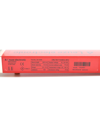 Leuze Lichtvorhang Sender CML720-T10-640.A-M12 50119408 GEB