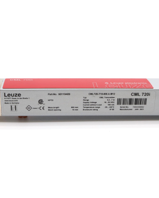 Leuze Lichtvorhang Sender CML720i-T10-800.A-M12 50119409 GEB
