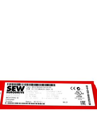 SEW EURODRIVE Frequenzumrichter MC07B0040-5A3-4-00 OVP