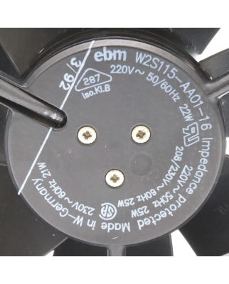 ebm Lüfter W2S115-AA01-16 220V 208/230V GEB