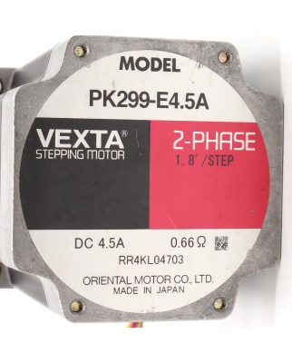 ORIENTAL MOTOR Vexta Schrittmotor PK299-E4.5A GEB