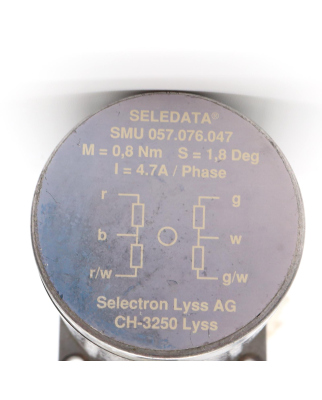 Selectron Seledata Schrittmotor SMU 057.076.047 GEB
