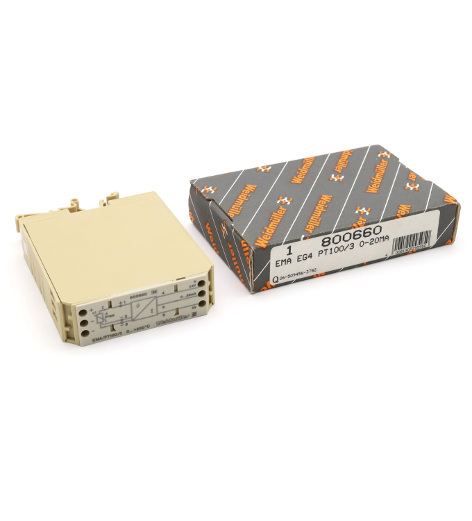 Weidmüller Temperaturmessumformer EMA EG4 PT100/3 0-20MA 800660 OVP