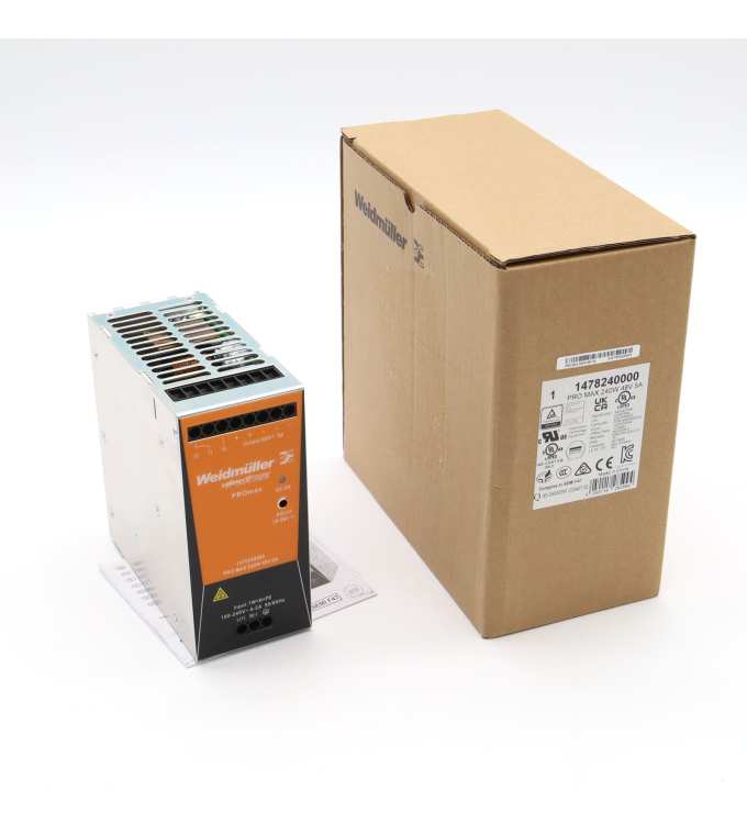 Weidmüller Stromversorgung PRO MAX 240W 48V 5A 1478240000 OVP