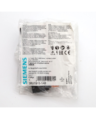 Siemens 3-Phasen-Sammelschiene 3RV1915-1AB OVP