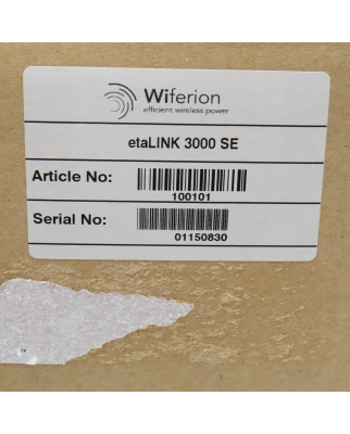 Wiferion stationäre Elektronik etaLINK 3000 SE 100101 OVP
