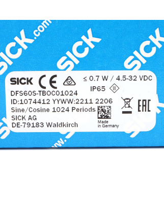 Sick Sicherheitsencoder DFS60S-TBOC01024 1074412 OVP