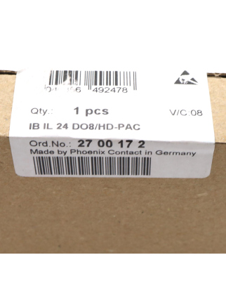 Phoenix Contact Digitalmodul IB IL 24 DO8/HD-PAC 2700172 SIE