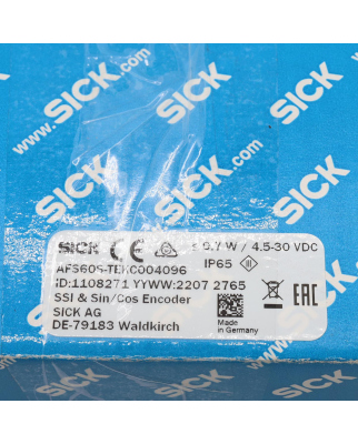 Sick Sicherheitsencoder AFS60S-TEKC004096 1108271 OVP
