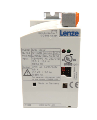 Lenze Frequenzumrichter E82EV222K2C 13142305 GEB