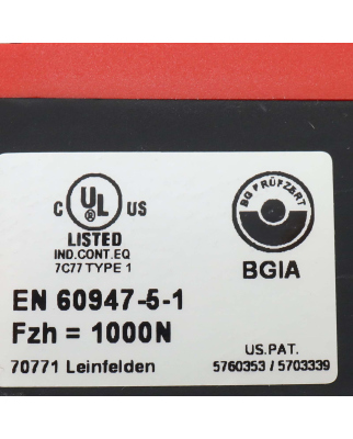 Euchner Sicherheitsschalter TP3-4141A024M 084270 OVP