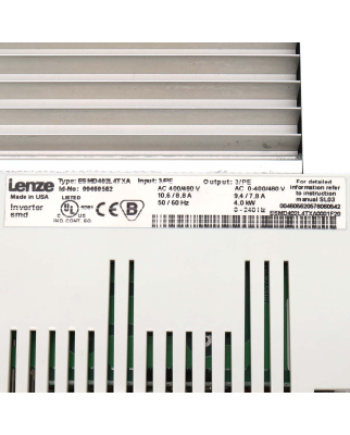 Lenze Frequenzumrichter SMD ESMD402L4TXA 00460562 GEB