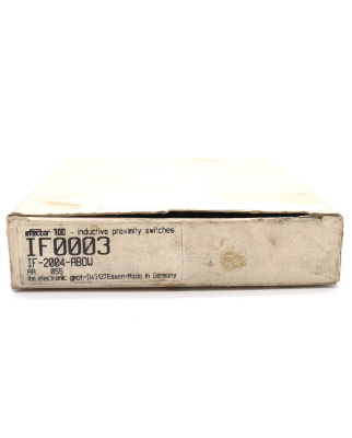 ifm induktiver Sensor IF0003 IF-2004-ABOW OVP